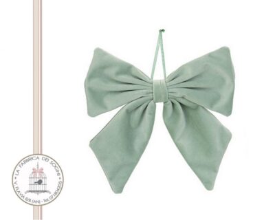 Fiocco velluto Verde Salvia - Albero di Natale