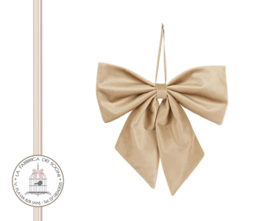 Fioccolo velluto Cammello - Albero di Natale