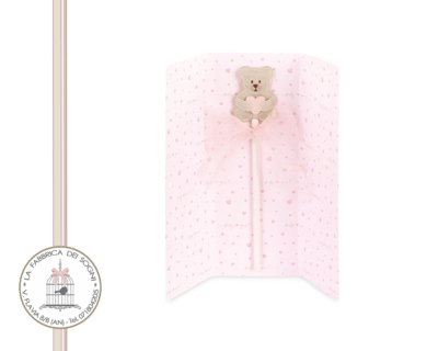 Matita Orsetto Rosa con Busta