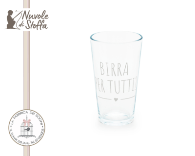 Nuvole di Stoffa – Set 6 Bicchieri da birra “Birra per tutti”