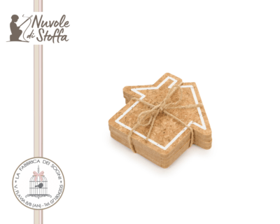 Set sottobicchieri in sughero di Nuvole di Stoffa