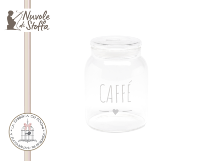 Barattolo in vetro per caffè di Nuvole di Stoffa