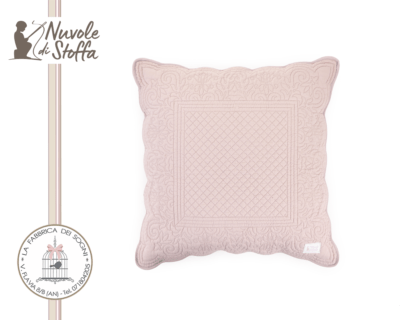 Cuscino quilt rosa di Nuvole di Stoffa