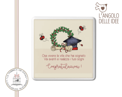 L'Angolo delle Idee - Formella piccola Congratulazioni Laurea
