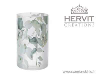 Hervit - Vaso in vetro verde Botanic