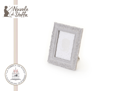 Nuvole di Stoffa – Portafoto resina grigia rettangolare