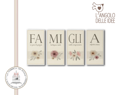 L'Angolo delle Idee - Set 4 Calamite Famiglia