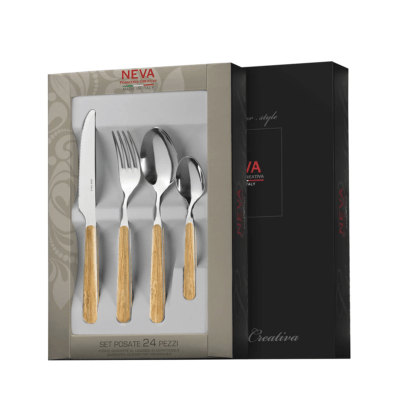 Neva servizio posate legno pino chiaro 3