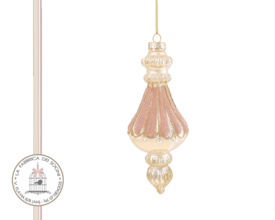 Decorazione Natalizia con Velluto champagne