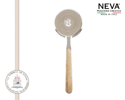 Neva Posate – Rotella Pizza Acciaio Inossidabile Legno di Pino