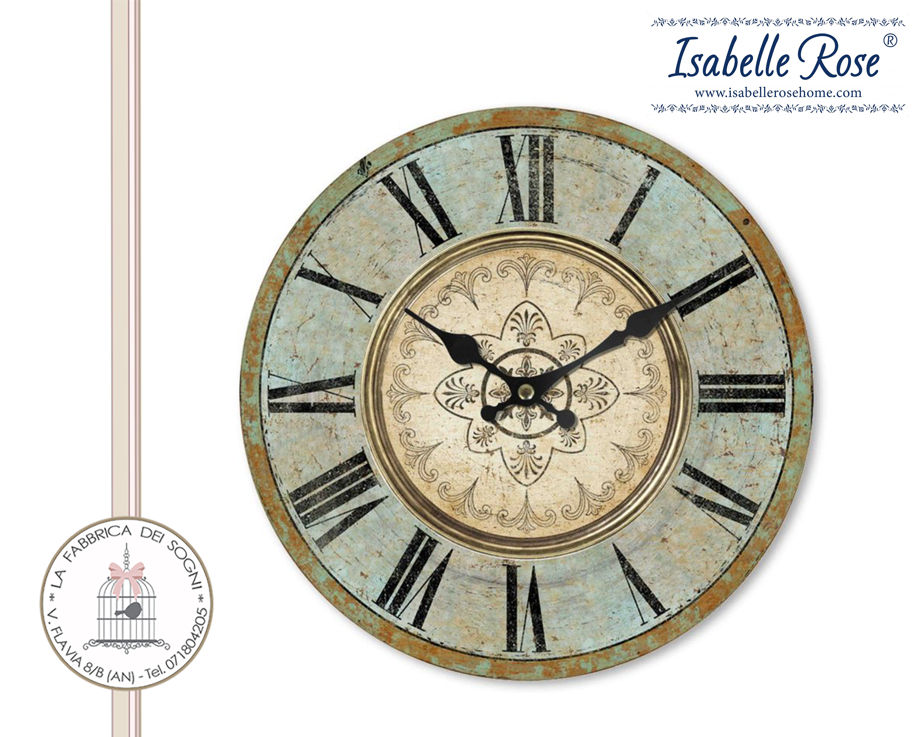 Orologio vintage in legno di Isabelle Rose