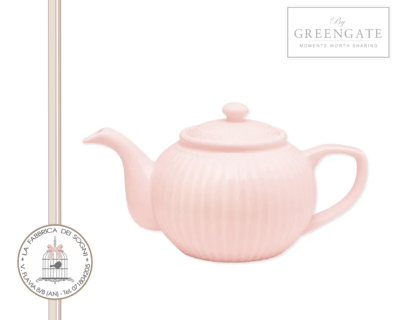 Teiera rosa della linea Alice di Greengate