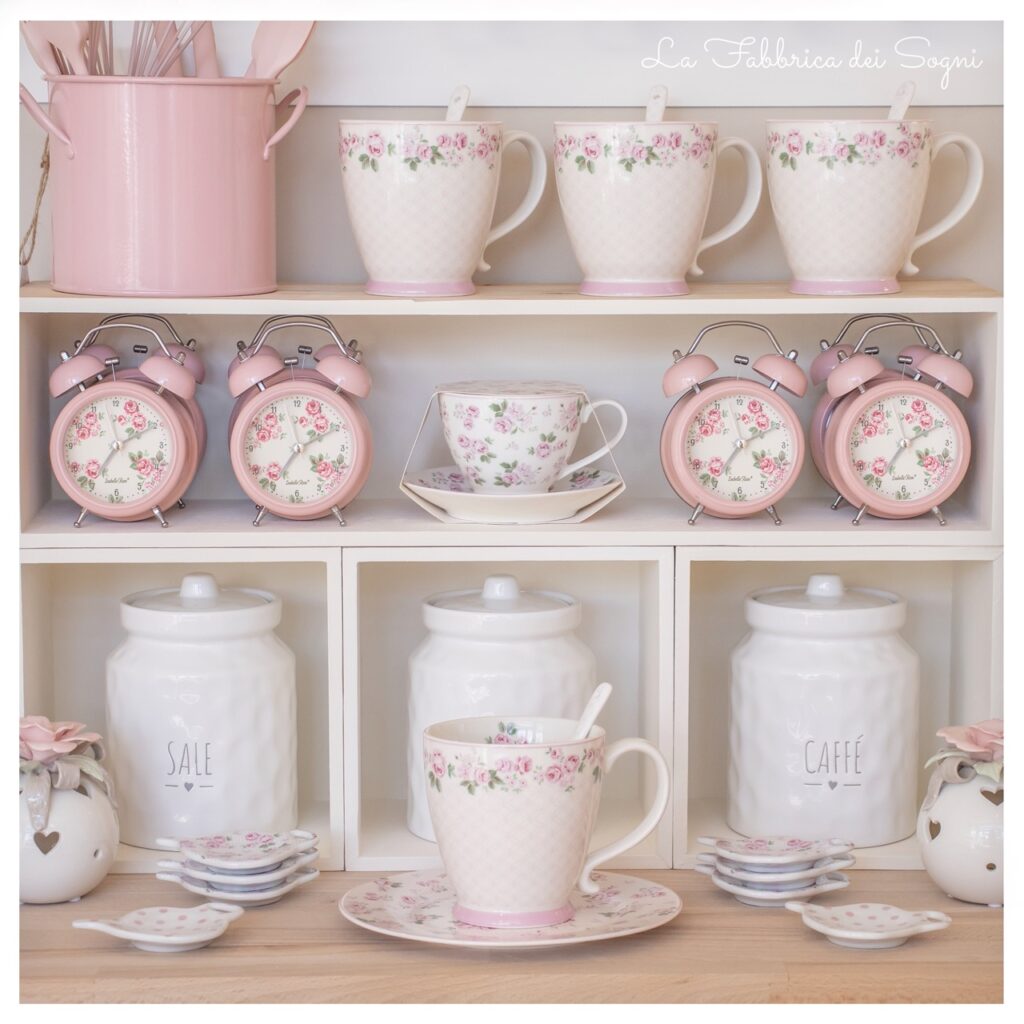 isabelle rose rosa tazzine orologi