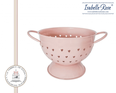 Scolapasta rosa con cuori di Isabelle Rose