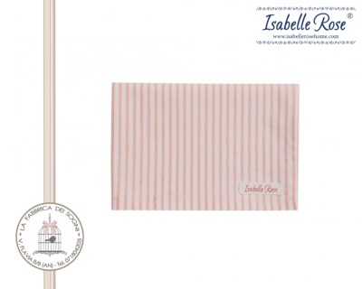 Strofinaccio da cucina a righe rosa della linea Lucy di Isabelle Rose