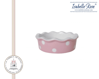 Terrina in ceramica rosa a pois di Isabelle Rose