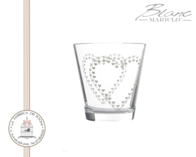 Blanc Mariclo - Set 6 Bicchieri tumbler con Cuore