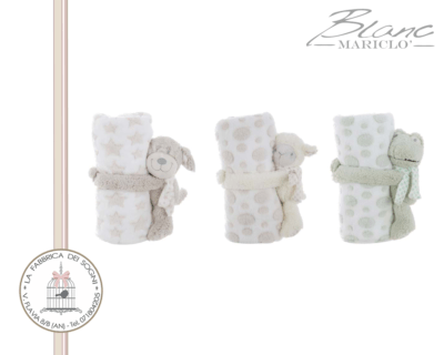 Blanc Mariclo - Copertina di pile con Peluche