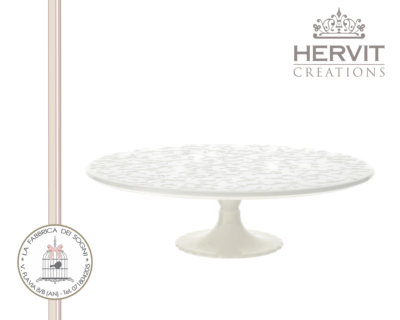Hervit - Alzata in Porcellana bianca romance