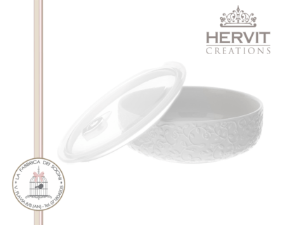 Hervit - Contenitore salvafreschezza Porcellana bianca