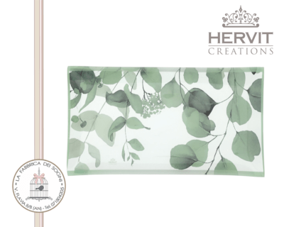 Hervit – Vassoio in Vetro Botanic Verde