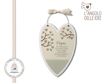 L’Angolo delle Idee – Targa Cuore Legami profondi