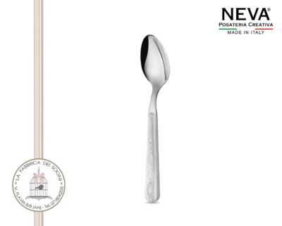 Neva Posate – Cucchiaino da caffè Acciaio Inossidabile Pino Sbiancato