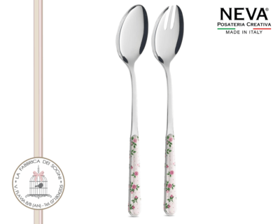 Neva Posate – Set Posate da Insalata Roses