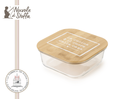 Nuvole di Stoffa – Contenitore in vetro grande