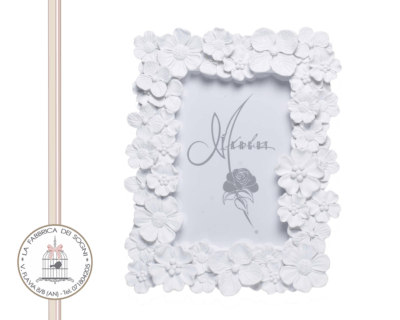 Portafoto Fiori resina Grande - Bomboniera