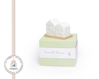 Set dispenser Sale e Pepe Casette in Porcellana - Bomboniera