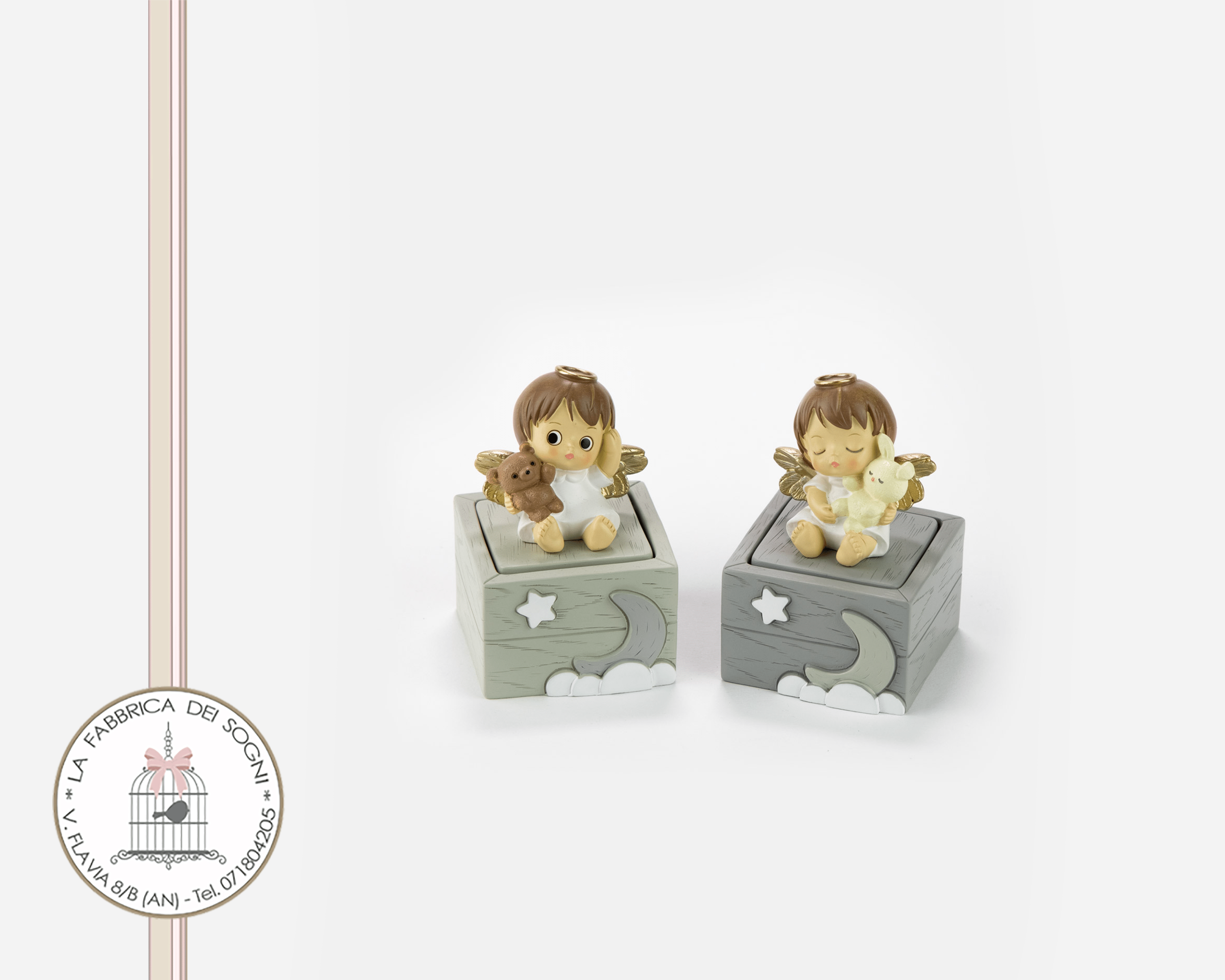 bomboniera scatola portagioie angioletto