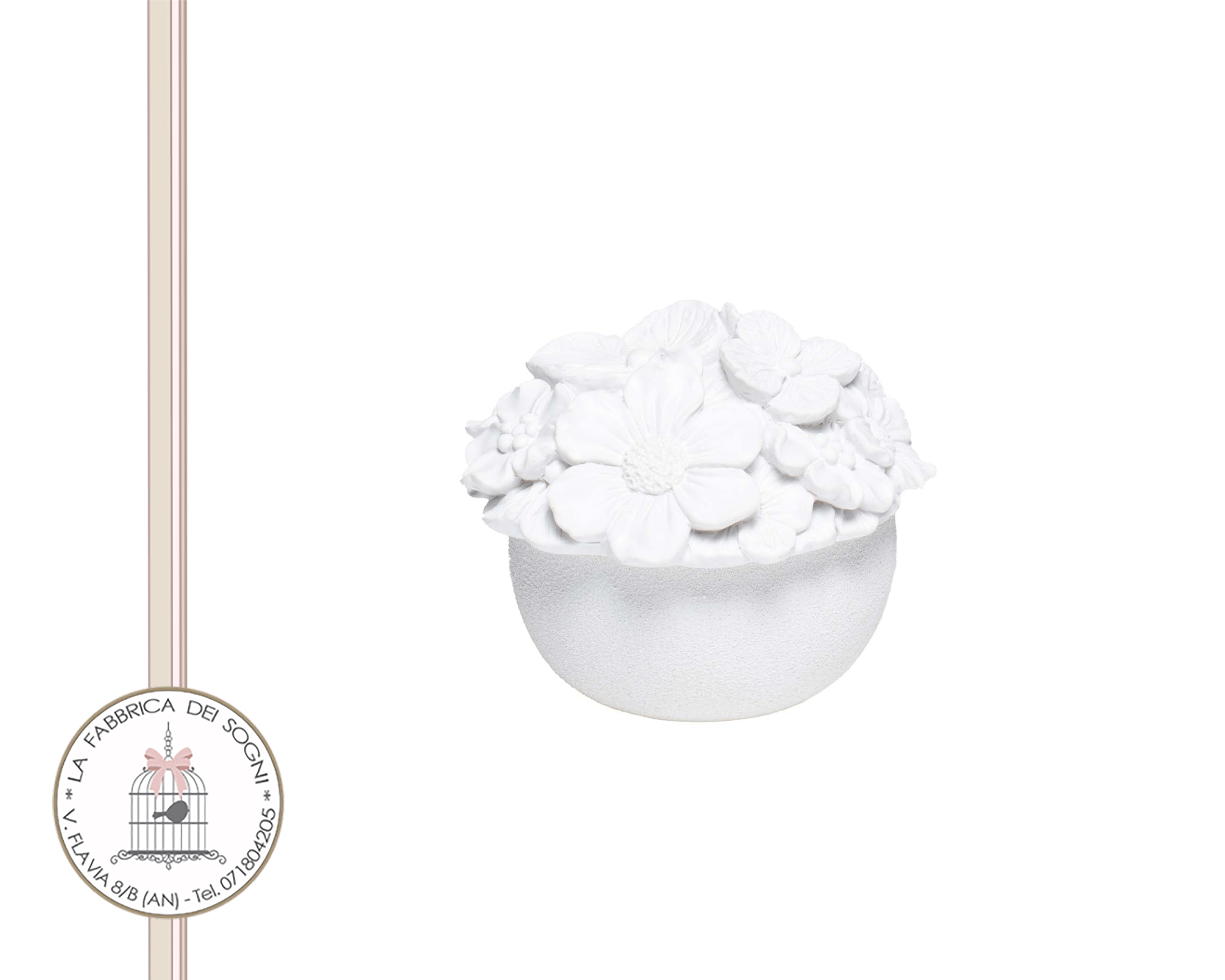 bomboniera scatola portagioie fiori resina