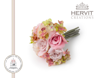 Hervit – Mazzo di fiori Rosa e verde