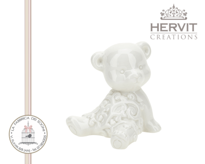 Hervit - Orsetto in porcellana Bianca Love