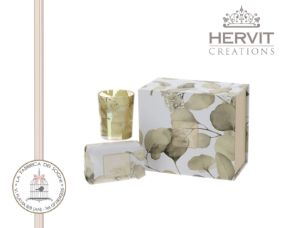 Hervit – Set Candela e Sapone Botanic Gialla