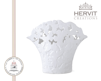 Hervit – Vaso Farfalle in Porcellana Medio