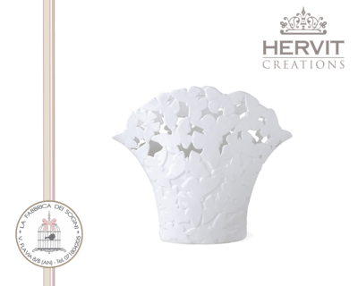 Hervit - Vaso Farfalle in Porcellana Piccolo