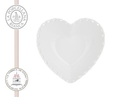 La Porcellana Bianca – Ciotola Cuore Traforata Valentino