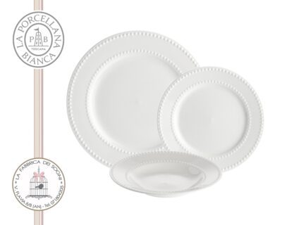 La Porcellana Bianca - Servizio Piatti Collina 18 pz