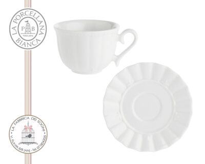 la porcellana bianca set 6 tazzine caffe ducale 2
