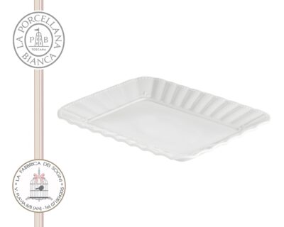 la porcellana bianca vassoio ducale