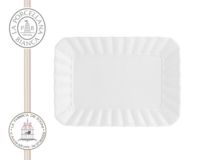 La Porcellana Bianca - Vassoio Rettangolare Ducale 20x13