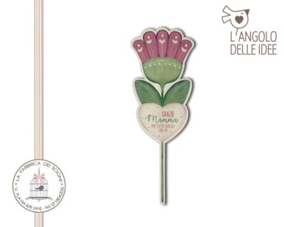 L’Angolo delle Idee – Fiore Gerbera Grazie Mamma per Tutto quello che Fai