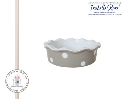 Isabelle Rose – Terrina beige a pois